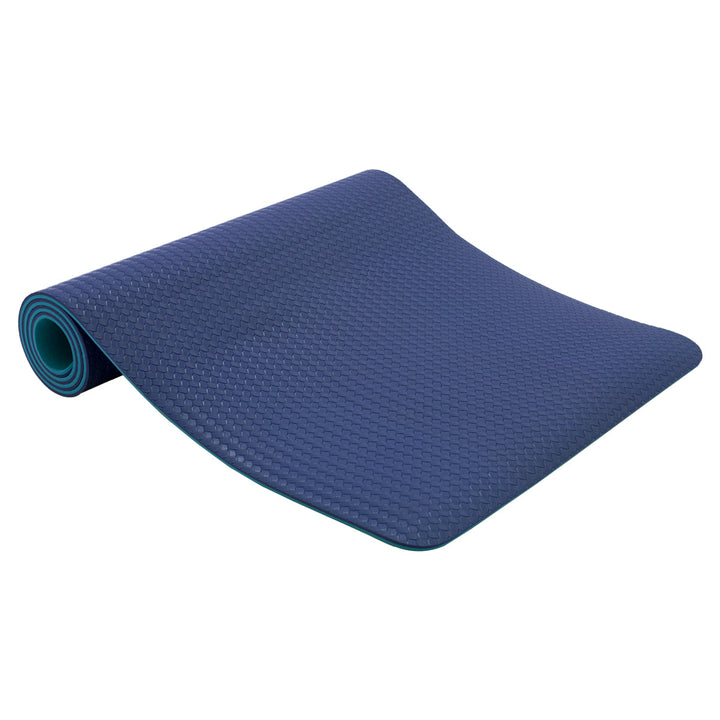 RAY STAR 8mm Premium High Density Navy Blue 3D Yoga Mat Anti-Tear High-resilient Slip-resistant Surface