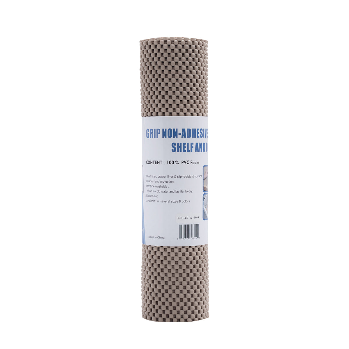 RAY STAR Premium Taupe Drawer and Shelf Liner, Strong Grip, Non Adhesive Easiest Install Mat, for Kitchen Cabinets, Drawers, Cupboards and Bathroom Shelves