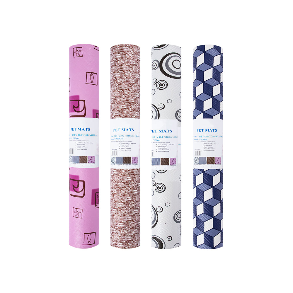 47''X47'' Anti-slip Waterproof Vinyl Pet Mat Multi-designs