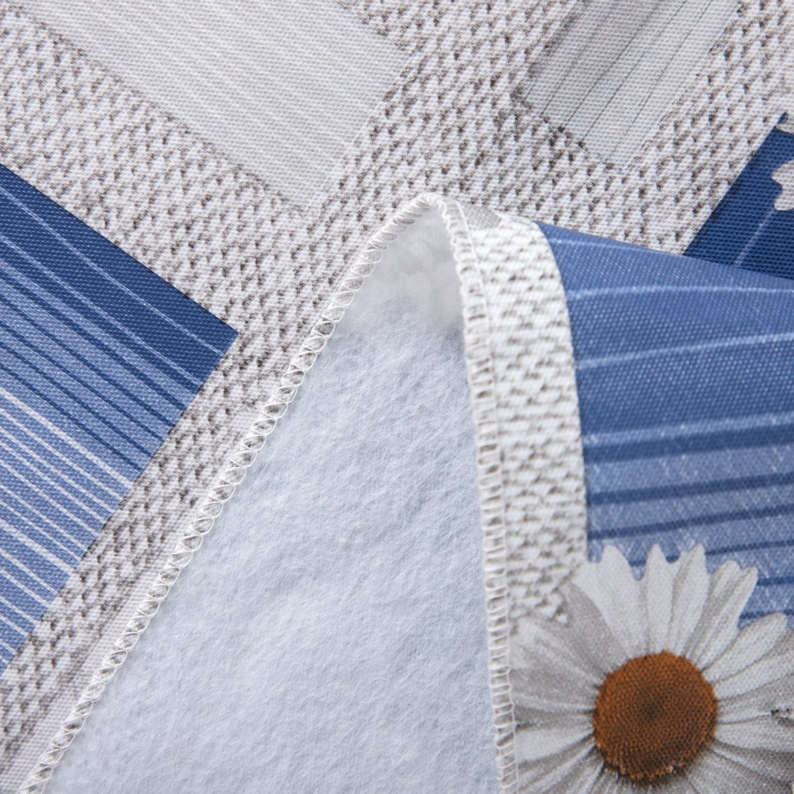 RAY STAR White Lily Design Vinyl Tablecloth With Flannel Backing Round and Rectangle