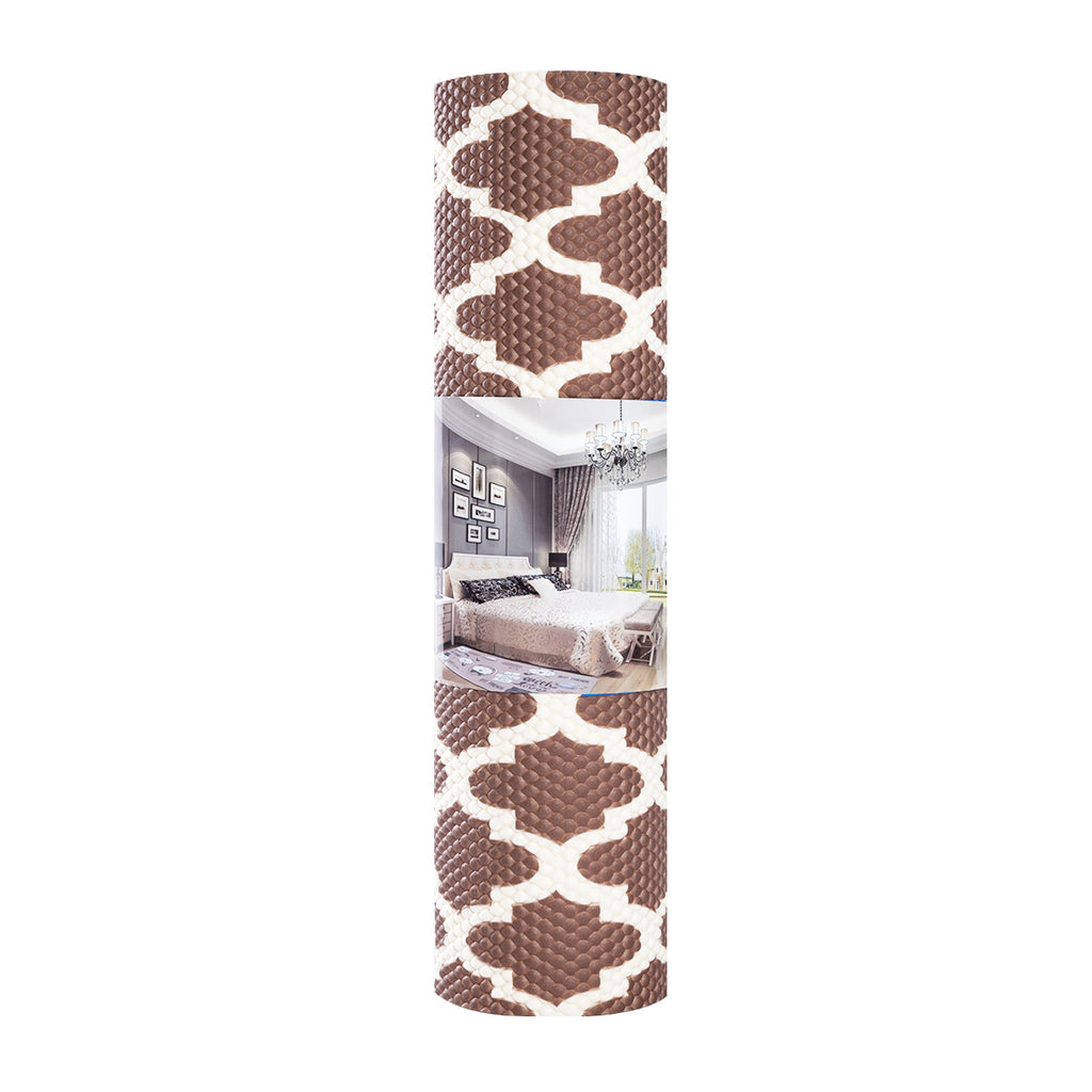 RAY STAR Brown Non-slip Vinyl Rugs High Density Cushion Extra Comfort