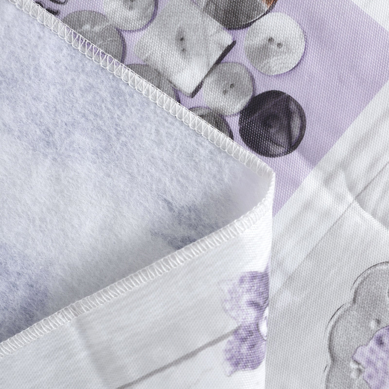 RAY STAR Lavender Floral Valentine Design Vinyl Tablecloth With Flannel Backing Round and Rectangle