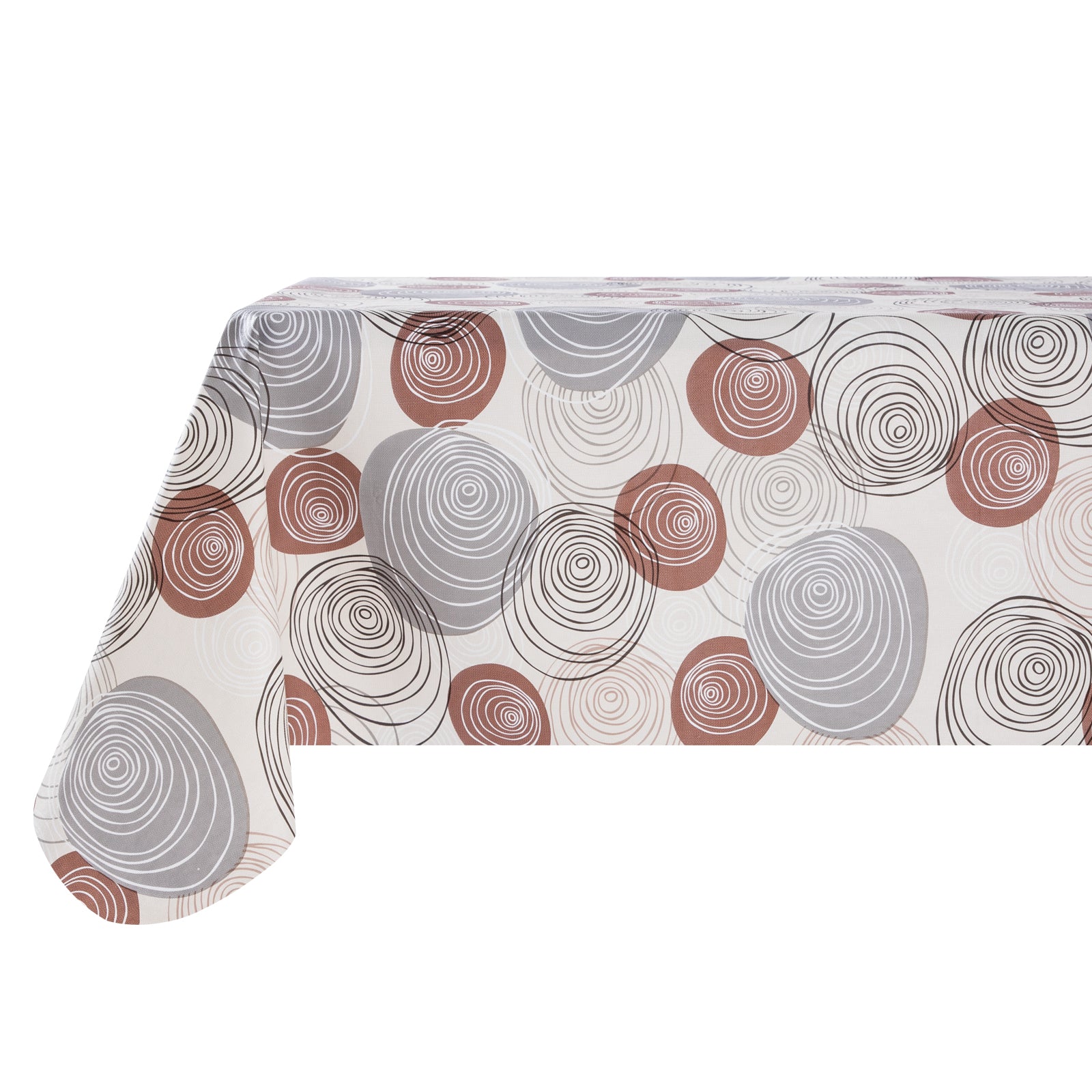 RAY STAR Mosaic Dot Design Vinyl Tablecloth With Flannel Backing Round and Rectangle