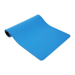 RAY STAR 8mm Premium High Density Bright Blue 3D Yoga Mat Double Layer Anti-Tear High-resilient Slip-resistant Surface