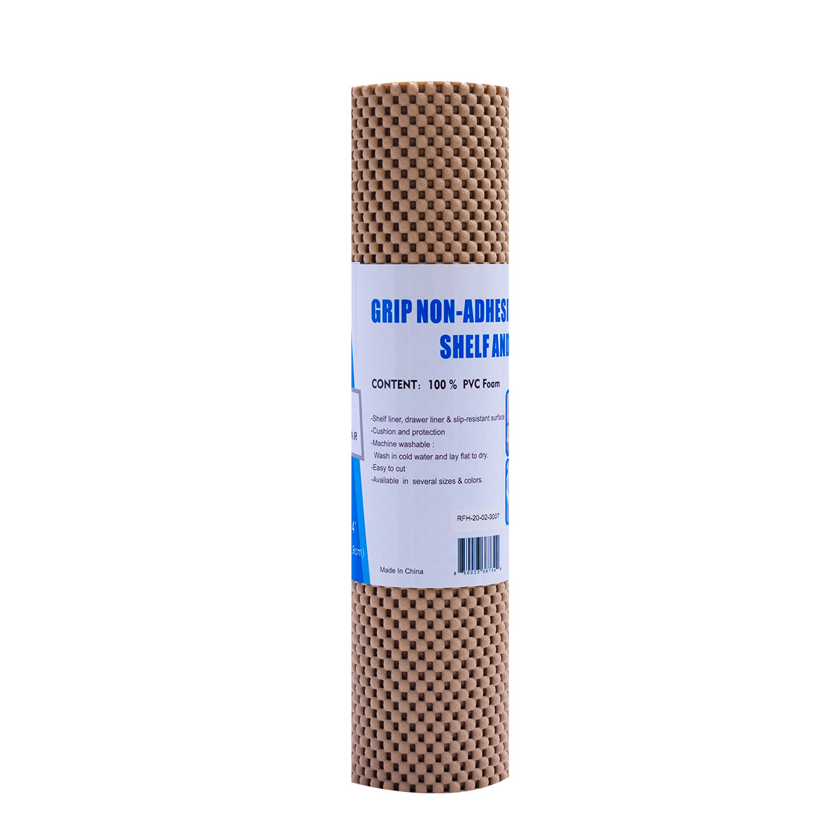 RAY STAR Premium chocolate Drawer and Shelf Liner, Strong Grip, Non Adhesive Easiest Install Mat, for Kitchen Cabinets, Drawers, Cupboards and Bathroom Shelves