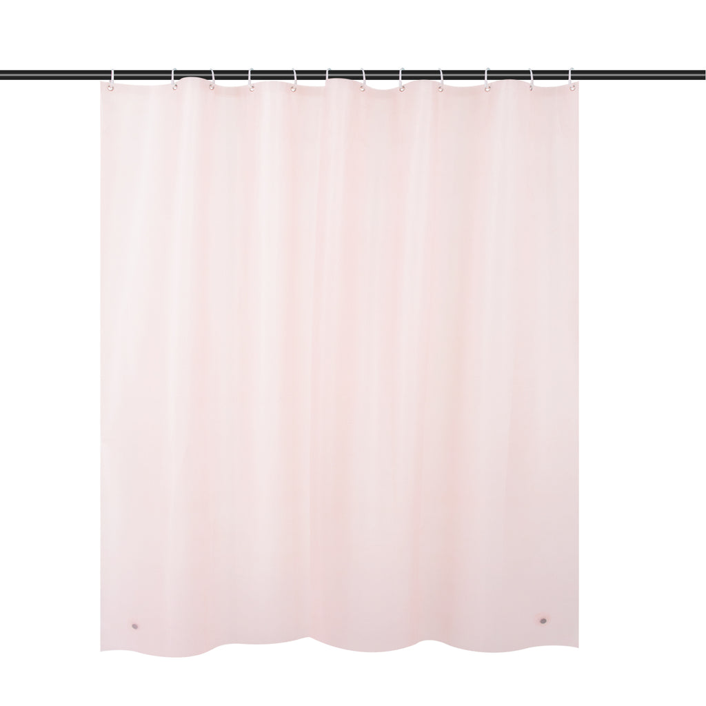 RAY STAR 70''X72'' Pink PEVA Shower Curtain Liner 12 Hooks Heavy Duty Odorless