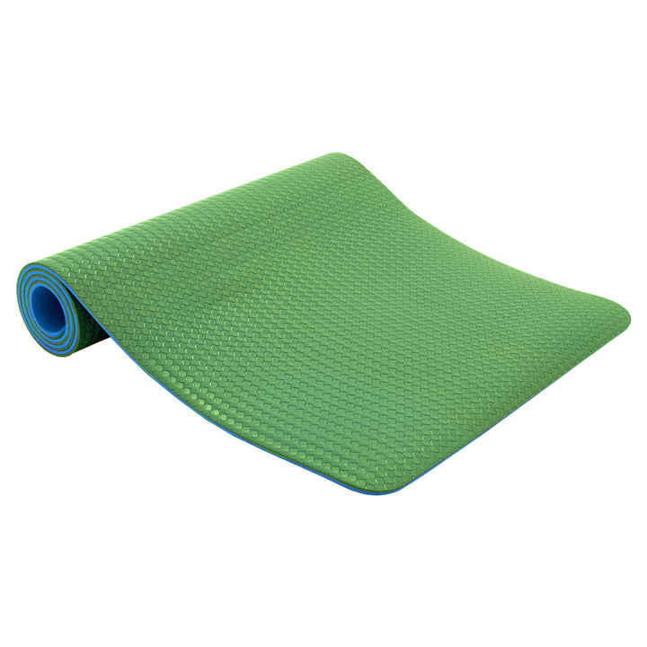 RAY STAR 7mm Premium High Density Green 3D Yoga Mat Anti-Tear High-resilient Slip-resistant Surface