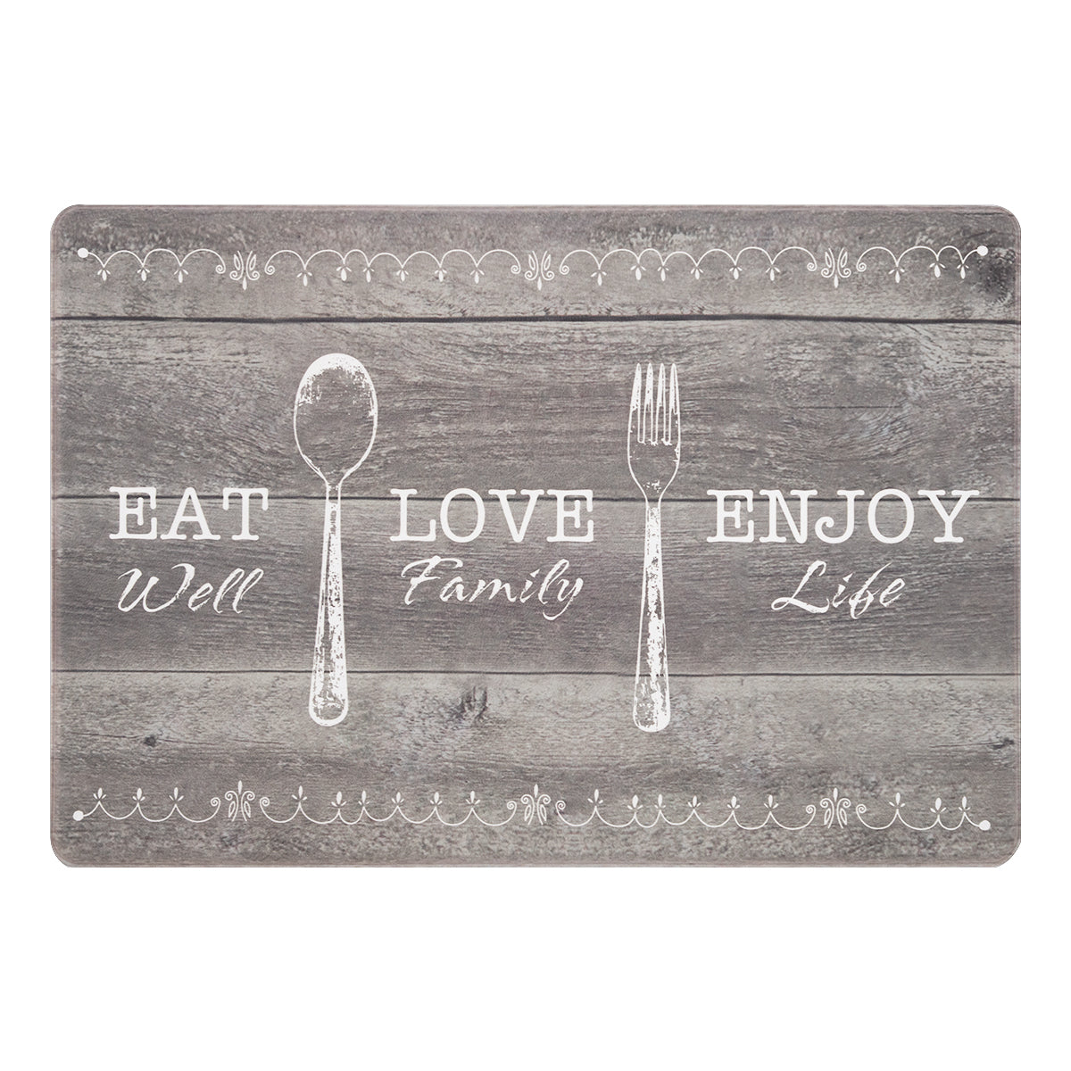 Vinyl Foam Kitchen Mat with Elegant Dining Design