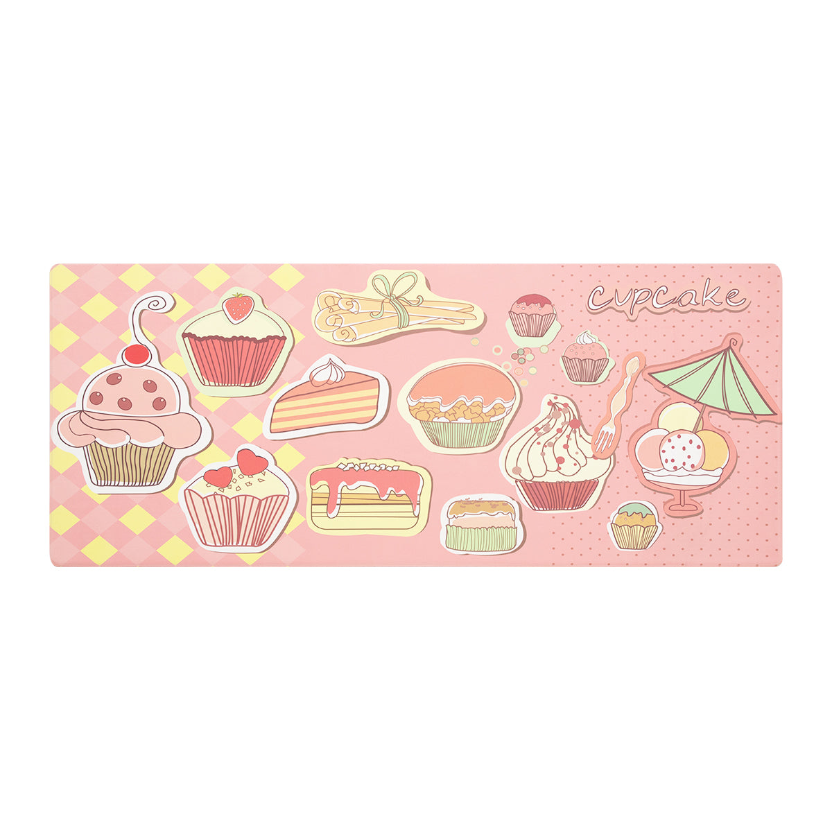 Vinyl Foam Kitchen Mat with Ice Cream Design