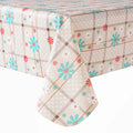 RAY STAR colorful Spring Blossom Design Vinyl Tablecloth With Flannel Backing Round and Rectangle