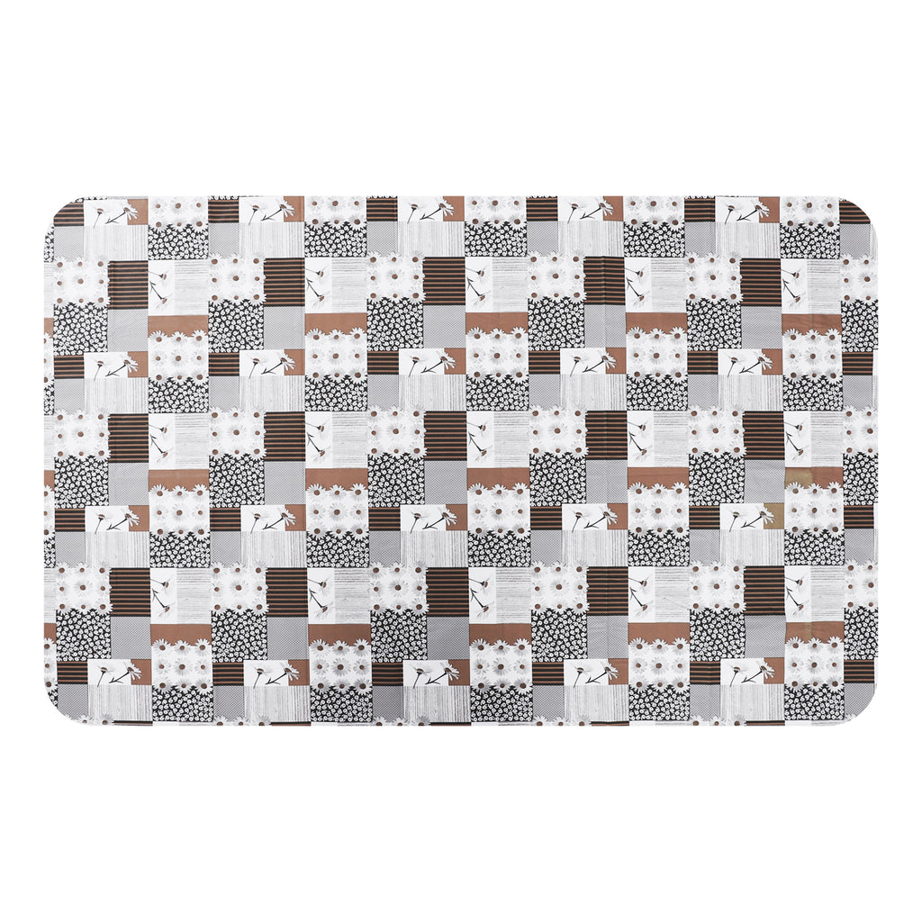 RAY STAR Lily Design Vinyl Tablecloth With Flannel Backing Round and Rectangle