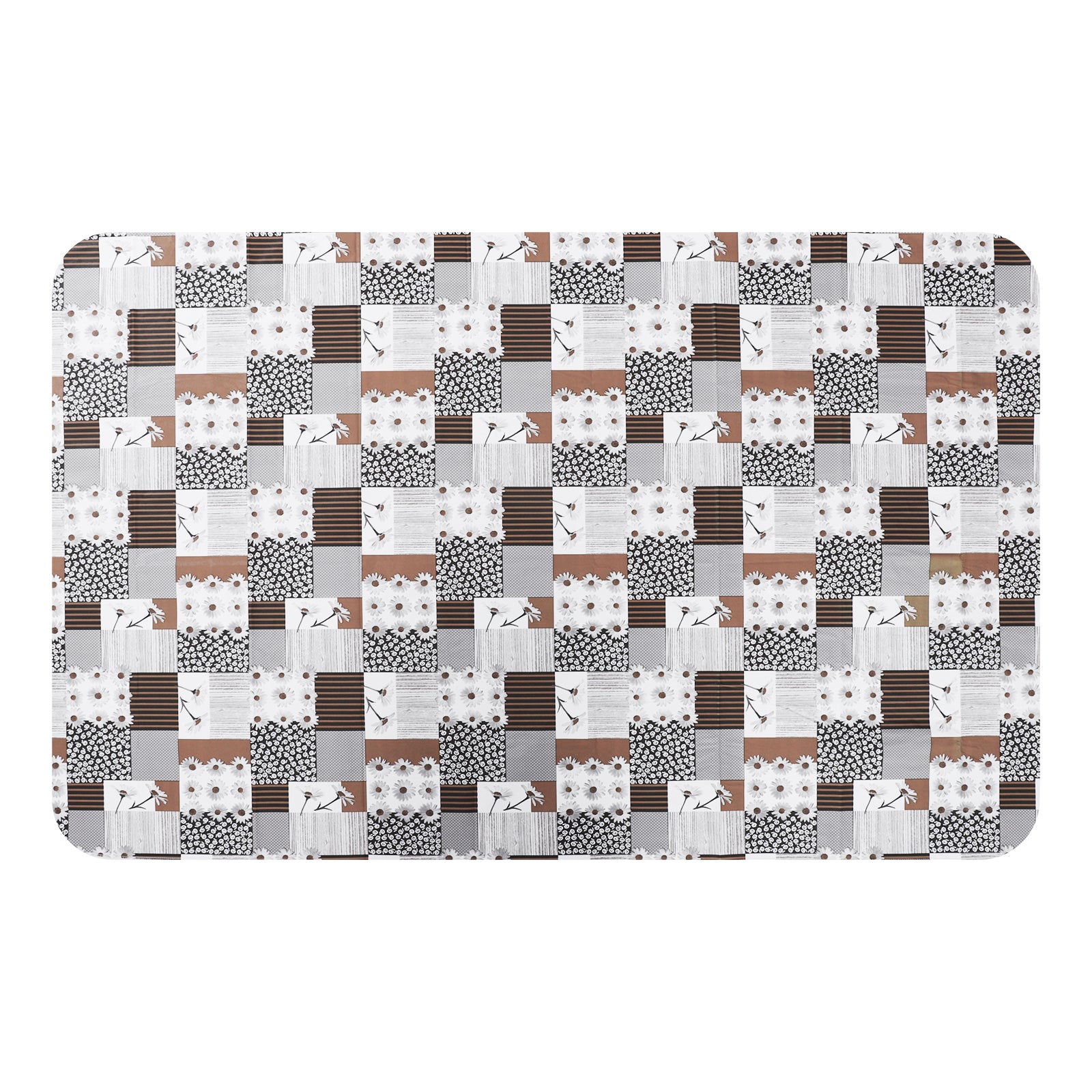 RAY STAR Lily Design Vinyl Tablecloth With Flannel Backing Round and Rectangle