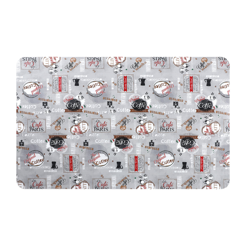 RAY STAR Coffee Store Design Vinyl Tablecloth With Flannel Backing Round and Rectangle