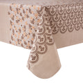 RAY STAR Mosaic Design Vinyl Tablecloth With Flannel Backing Round and Rectangle