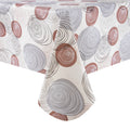 RAY STAR Mosaic Dot Design Vinyl Tablecloth With Flannel Backing Round and Rectangle