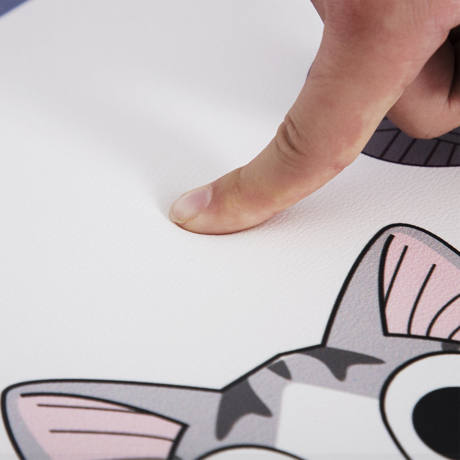 Vinyl Foam Kitchen Mat with Cheese Cat Design