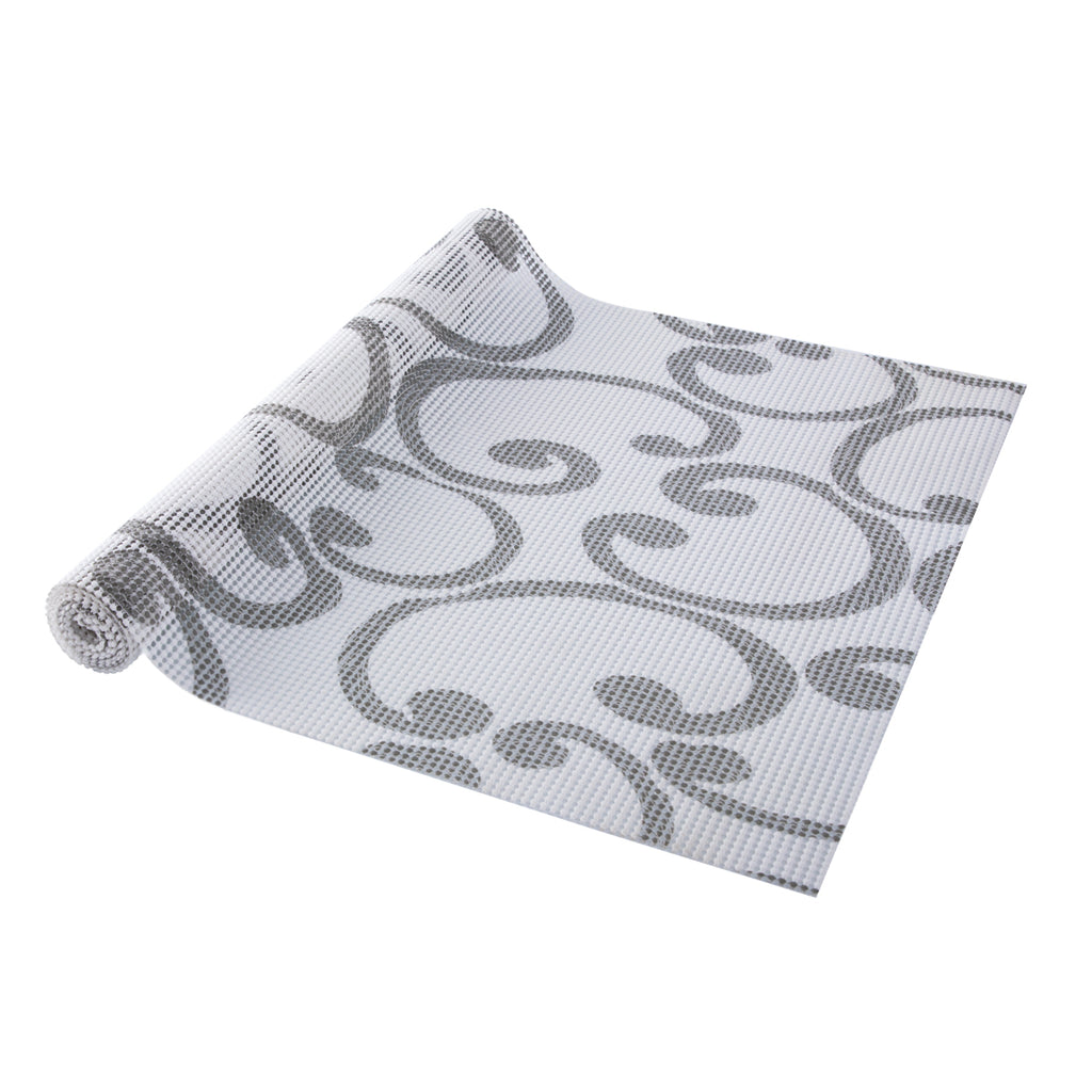 RAY STAR Rings Design Drawer and Shelf Liner, Strong Grip, Non Adhesive Easiest Install Mat for Kitchen Cabinets, Drawers, Cupboards and Bathroom Shelves