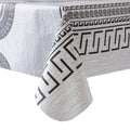 RAY STAR Circle Design Vinyl Tablecloth With Flannel Backing Round and Rectangle