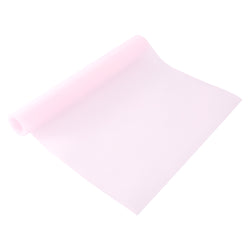 RAY STAR Non-Slip EVA Translucent Pink Dot Shelf Liner Cabinet Liner, for Kitchen Cabinets, Non Adhesive, Washable Refrigerator Mats for Pantry Cabinet, Kitchen Drawer, Bathroom Shelves