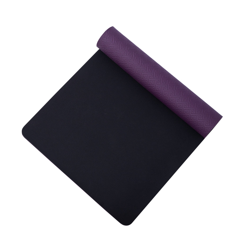 RAY STAR 7mm Premium High Density Peach Purple 3D Yoga Mat Double Layer Anti-Tear High-resilient Slip-resistant Surface