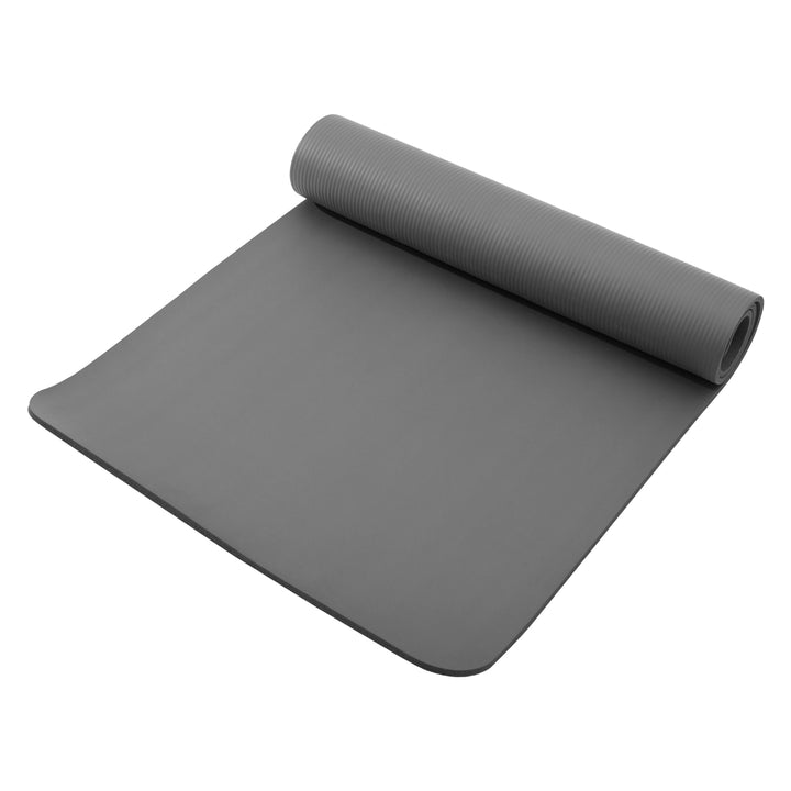 RAY STAR 10mm 31.5''X72'' Grey NBR Yoga Mat with Fitness Mat Bands
