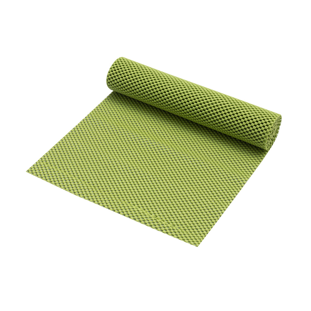 RAY STAR Premium Green Drawer and Shelf Liner, Strong Grip, Non Adhesive Easiest Install Mat, for Kitchen Cabinets, Drawers, Cupboards and Bathroom Shelves