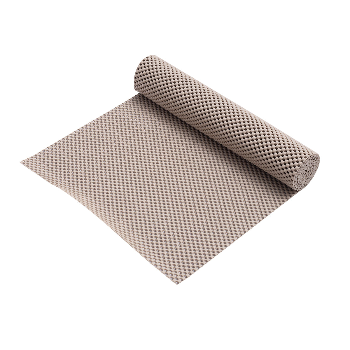 RAY STAR Premium Taupe Drawer and Shelf Liner, Strong Grip, Non Adhesive Easiest Install Mat, for Kitchen Cabinets, Drawers, Cupboards and Bathroom Shelves