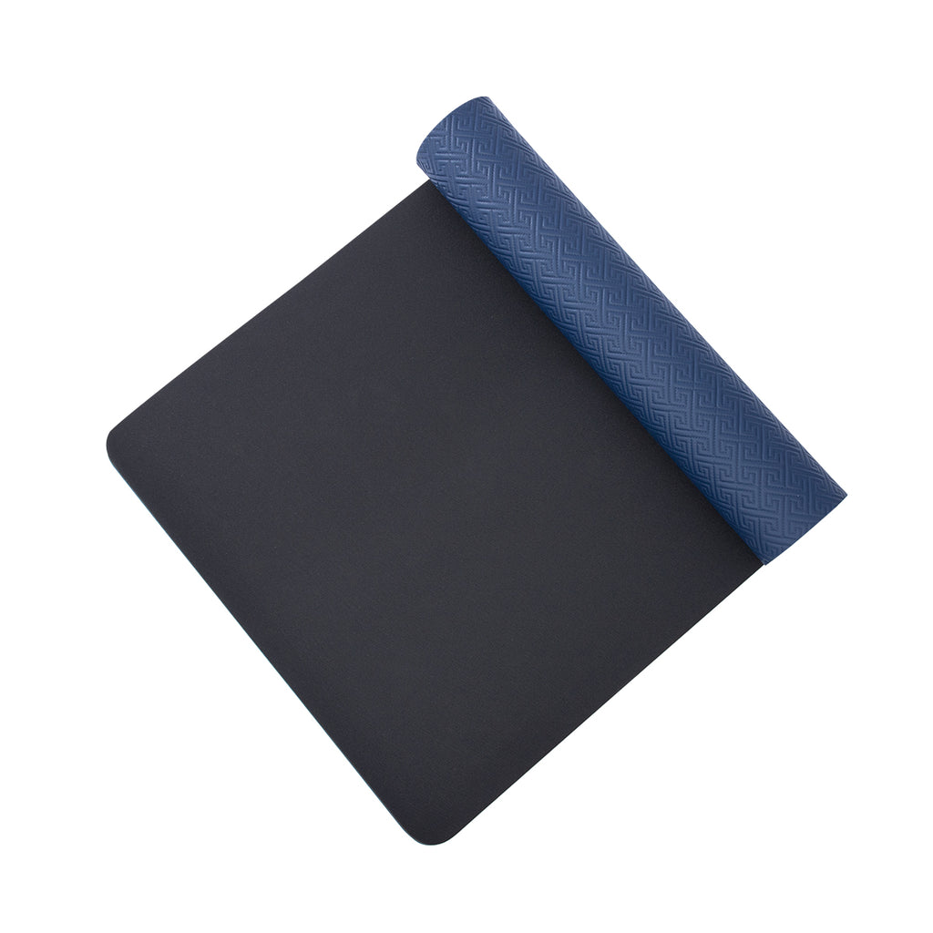 RAY STAR 7mm Premium High Density Navy Blue 3D Yoga Mat Double Layer Anti-Tear High-resilient Slip-resistant Surface