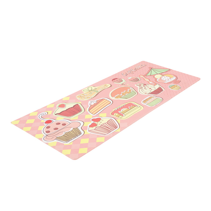 Vinyl Foam Kitchen Mat with Ice Cream Design