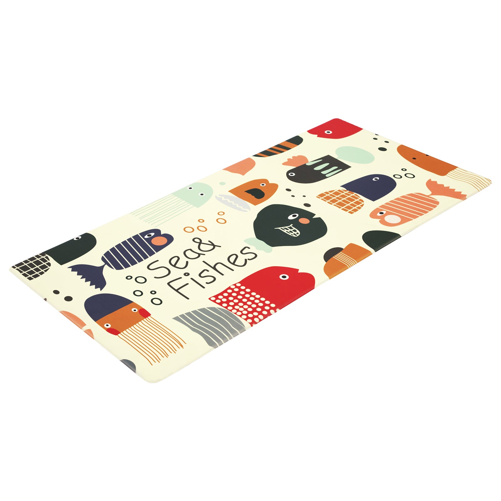 Vinyl Foam Kitchen Mat with Sea & Fish Design Multiple sizes