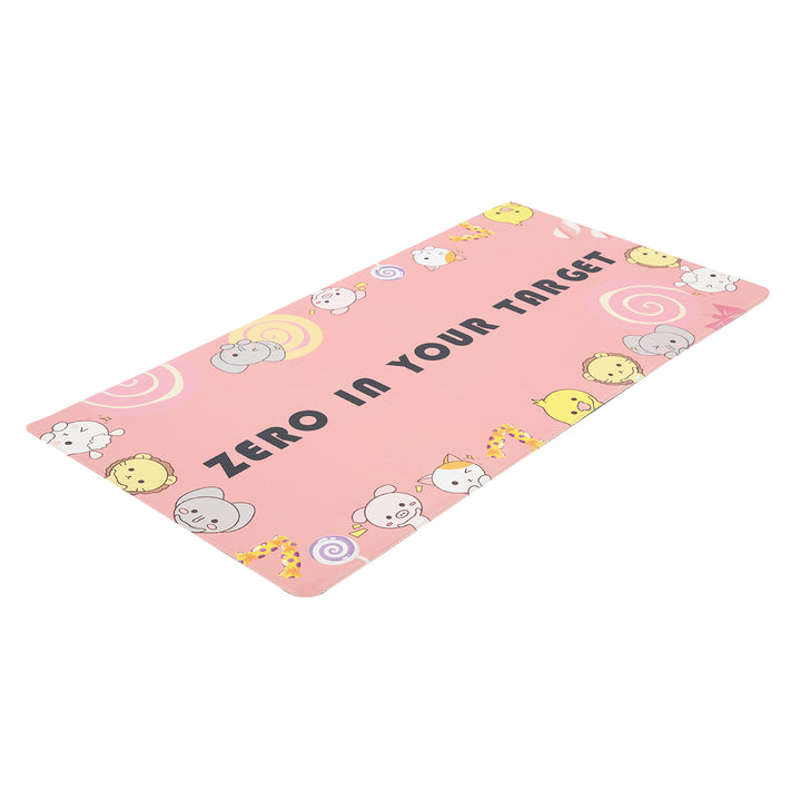 Vinyl Foam Kitchen Mat with pink Design
