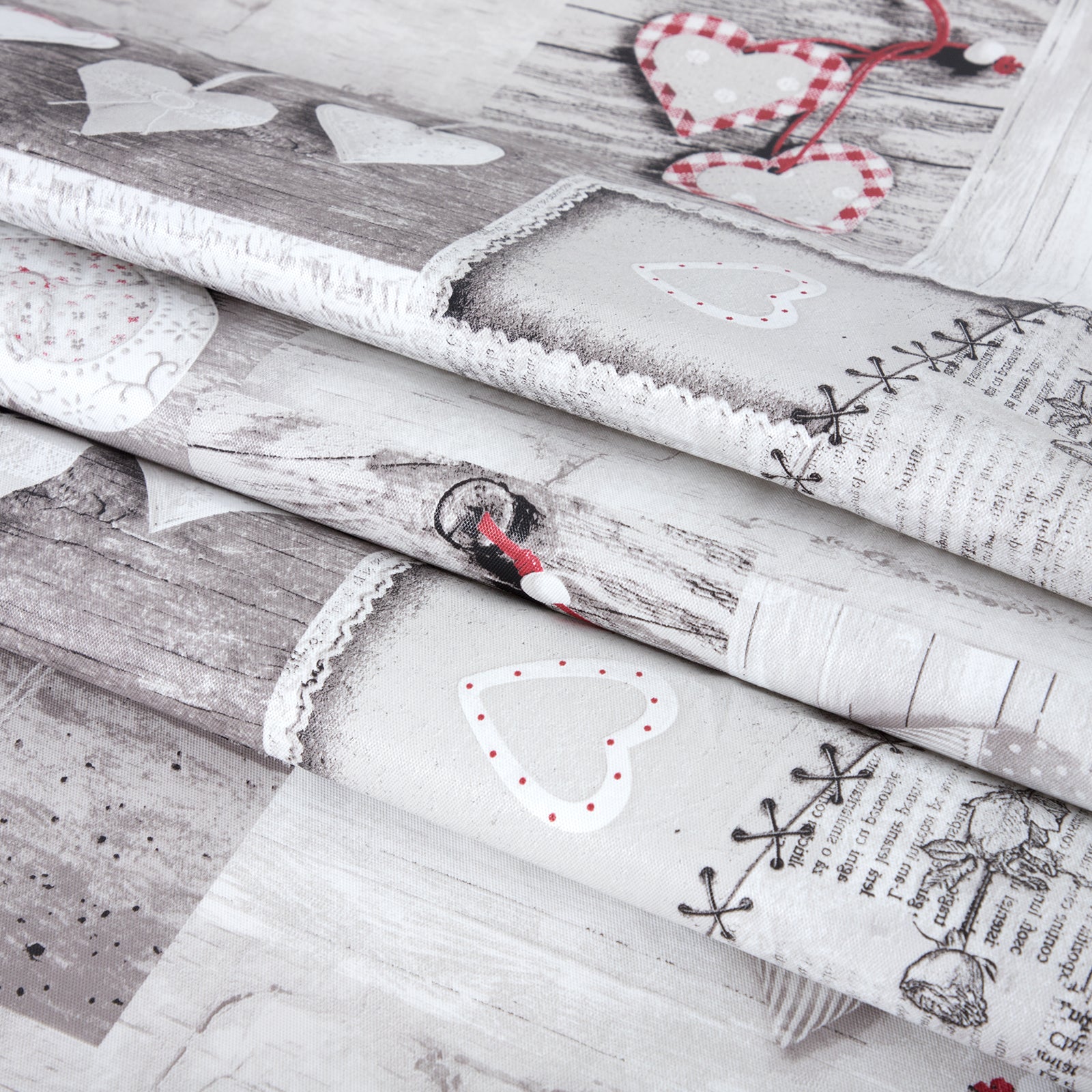 RAY STAR Valentine's Day special Heart Design Vinyl Tablecloth With Flannel Backing Round and Rectangle