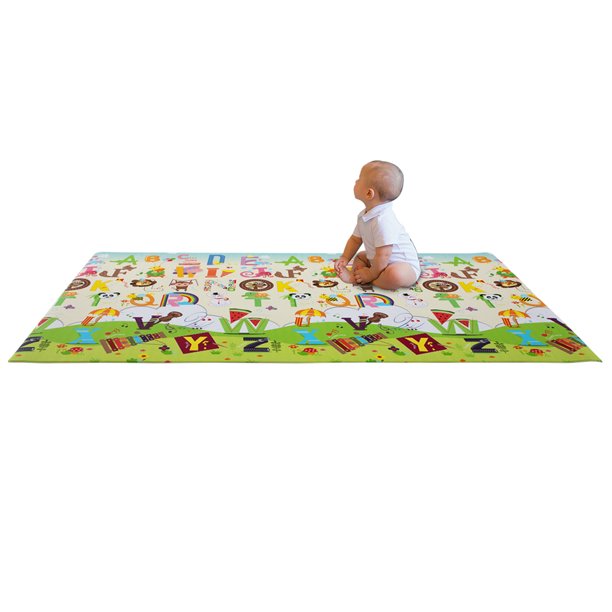 RAY STAR Zoo Party Design Baby Play Mat in Roll Climbing Mats Indoor Activity Mat Foldable Climbing Mat