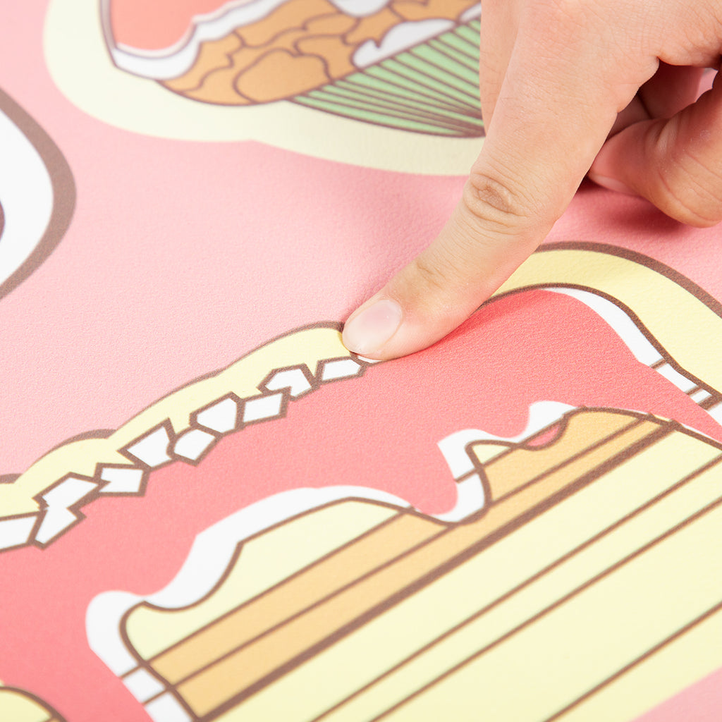 Vinyl Foam Kitchen Mat with Ice Cream Design