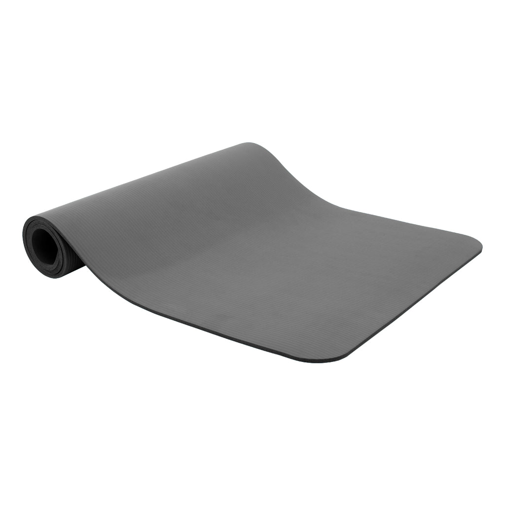 RAY STAR 10mm 31.5''X72'' Grey NBR Yoga Mat with Fitness Mat Bands