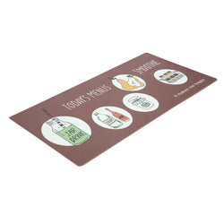 Vinyl Foam Kitchen Mat with Smoothie Design