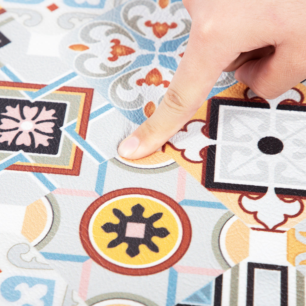 Vinyl Foam Kitchen Mat with Sophisticated Elegant Design
