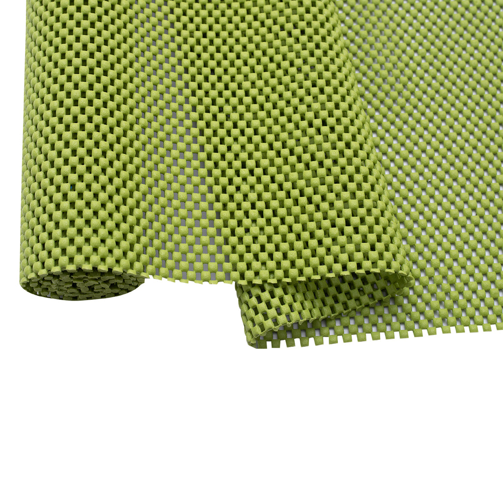 RAY STAR Premium Green Drawer and Shelf Liner, Strong Grip, Non Adhesive Easiest Install Mat, for Kitchen Cabinets, Drawers, Cupboards and Bathroom Shelves
