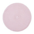 RAY STAR Set of 4 Round Braided Placemat Set Pink