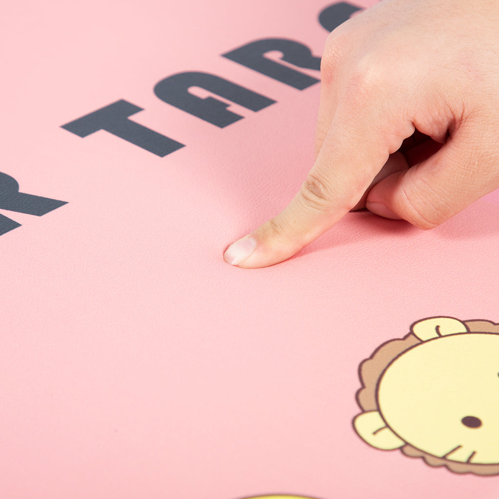 Vinyl Foam Kitchen Mat with pink Design