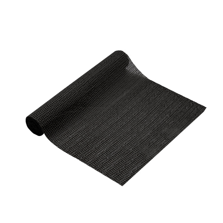 RAY STAR Black Drawer and Shelf Liner, Strong Grip, Non Adhesive Easiest Install Mat, for Kitchen Cabinets, Drawers, Cupboards and Bathroom Shelves