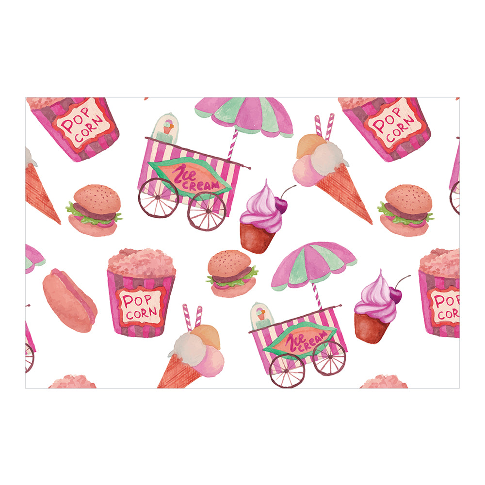 RAY STAR Set of 4 Placemat with Ice Cream Design