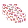 RAY STAR Set of 4 Placemat with Ice Cream Design
