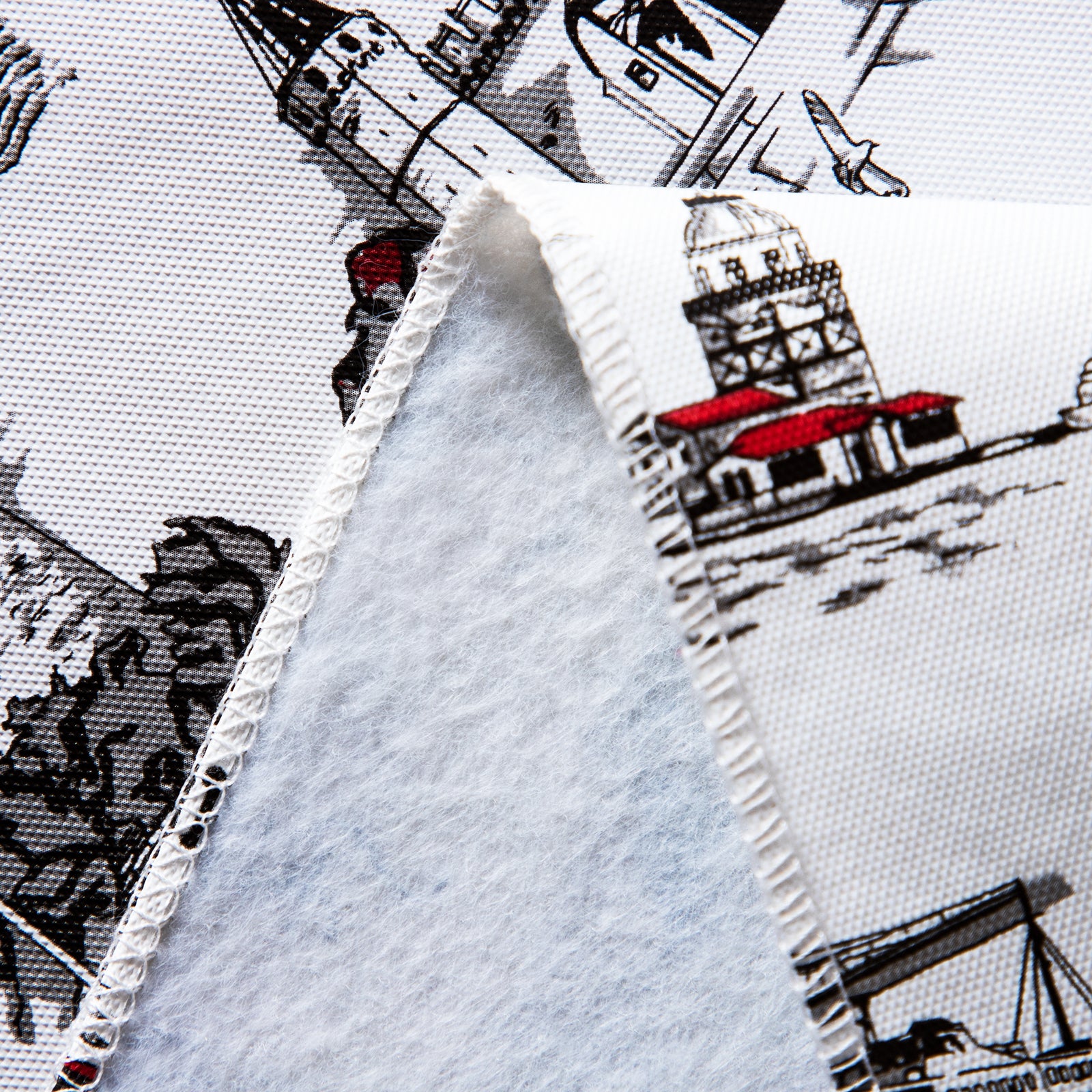 RAY STAR Vintage Castle Design Vinyl Tablecloth With Flannel Backing Round and Rectangle