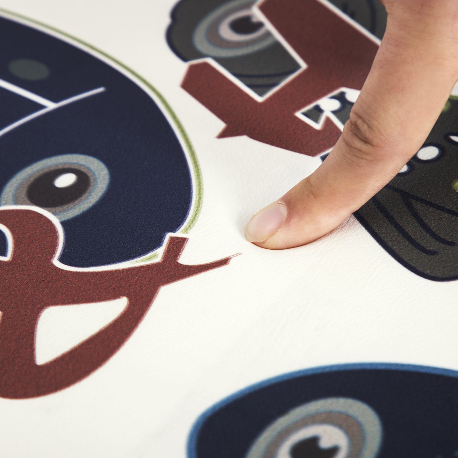 Vinyl Foam Kitchen Mat with Ocean Fish Design