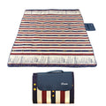 RAY STAR 79''X79'' Red Blue Picnic Blanket Sandproof Waterproof Large Mat for Beach, Travel, Camping Machine Washable, Foldable