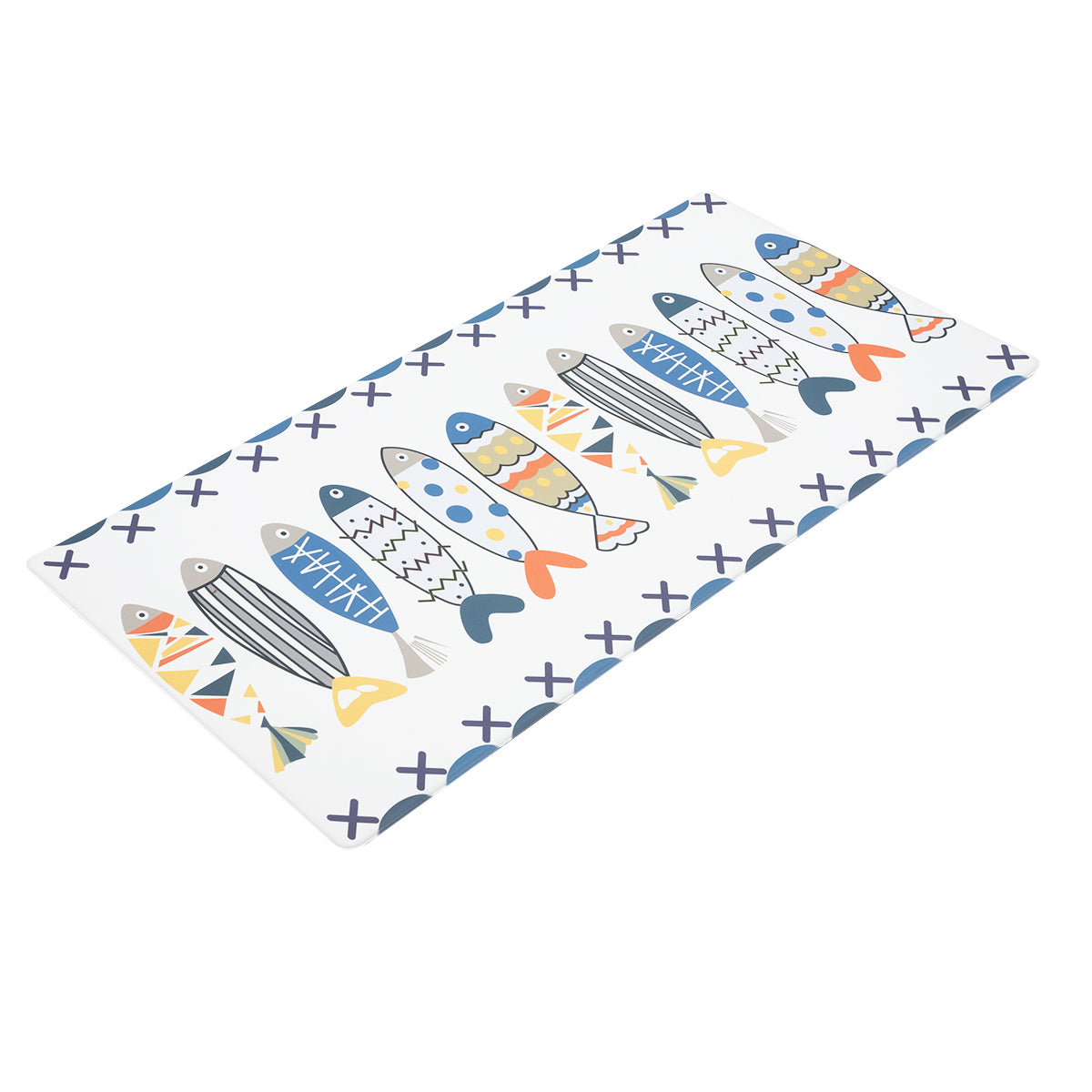 Vinyl Foam Kitchen Mat with Cute Fish Design Multiple sizes