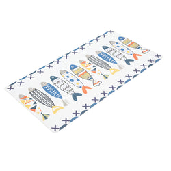 Vinyl Foam Kitchen Mat with Cute Fish Design