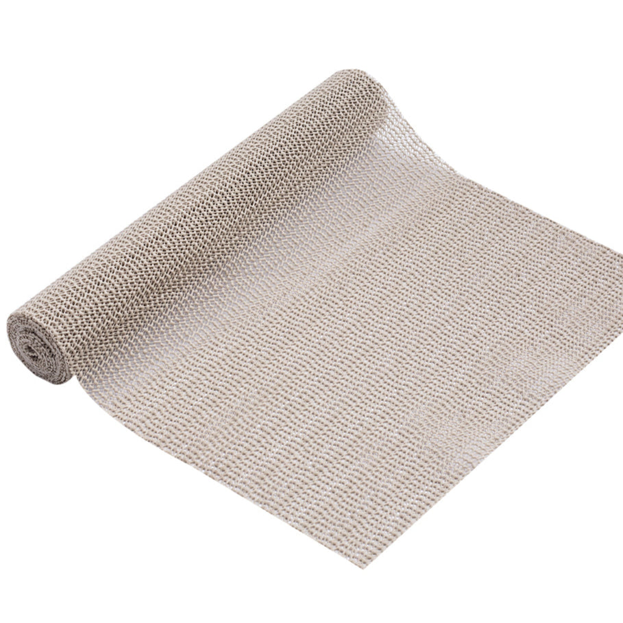 RAY STAR Taupe Drawer and Shelf Liner, Strong Grip, Non Adhesive Easiest Install Mat, for Kitchen Cabinets, Drawers, Cupboards and Bathroom Shelves
