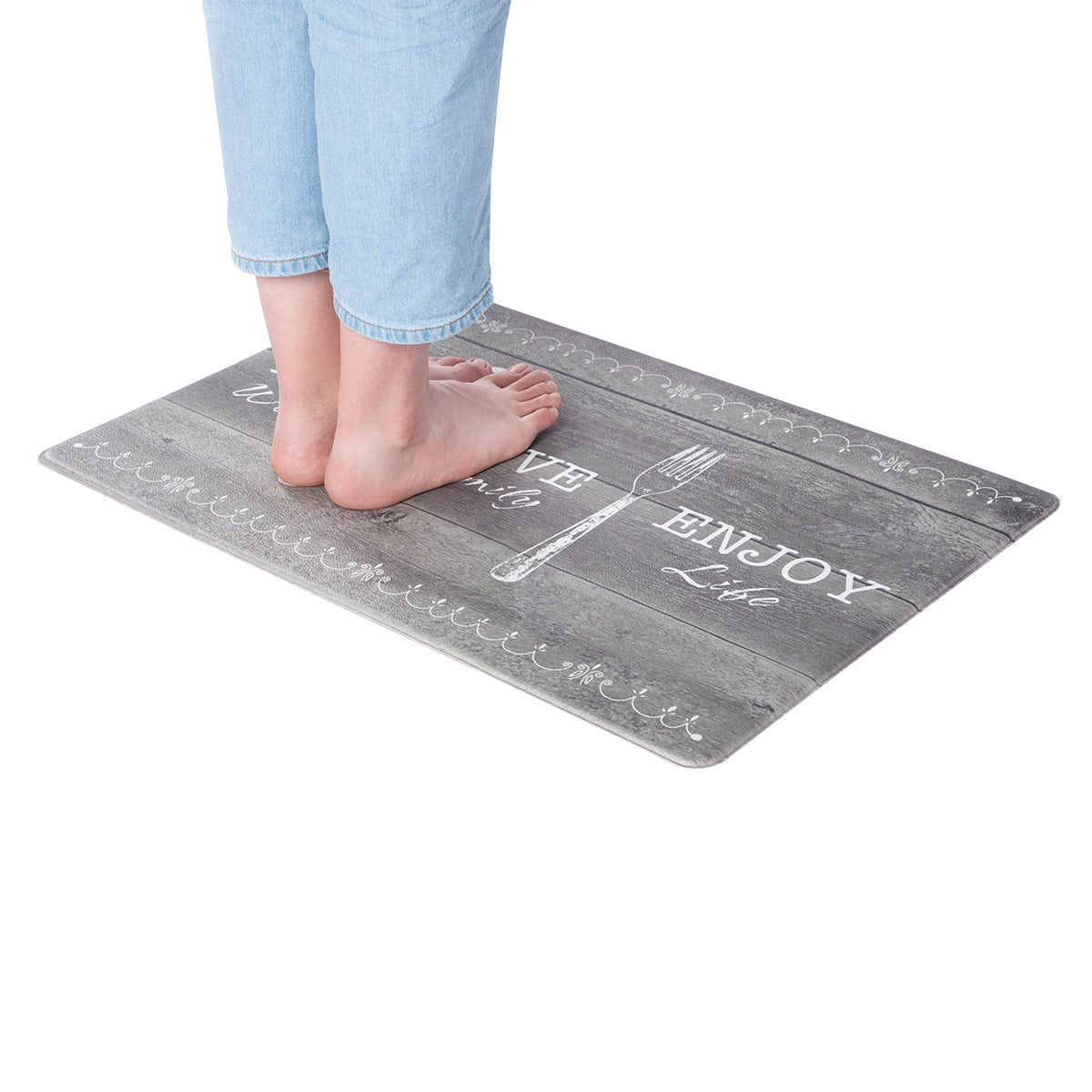 Vinyl Foam Kitchen Mat with Elegant Dining Design